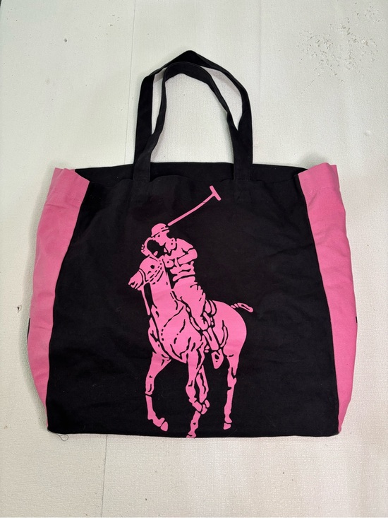 Polo Ralph Lauren Handbags - Ralph Lauren "RL Est. 2000" Limited Edition Pink Pony Canvas Tote Bag
